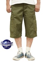 画像: 【 BUZZ RICKSON'S（バズリクソンズ） 】 カーゴショーツ [ TROUSERS, MEN'S, COTTON WIND RESISTANT POPLIN, OLIVE GREEN, ARMY SHADE 107 SHORTS ]