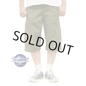 画像: 【 BUZZ RICKSON'S（バズリクソンズ） 】 カーゴショーツ [ TROUSERS, MEN'S, COTTON WIND RESISTANT POPLIN, OLIVE GREEN, ARMY SHADE 107 SHORTS ]
