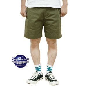 画像: 【 BUZZ RICKSON'S（バズリクソンズ） 】 1945 Model Chino Shorts (MOD.) [ OLIVE ]