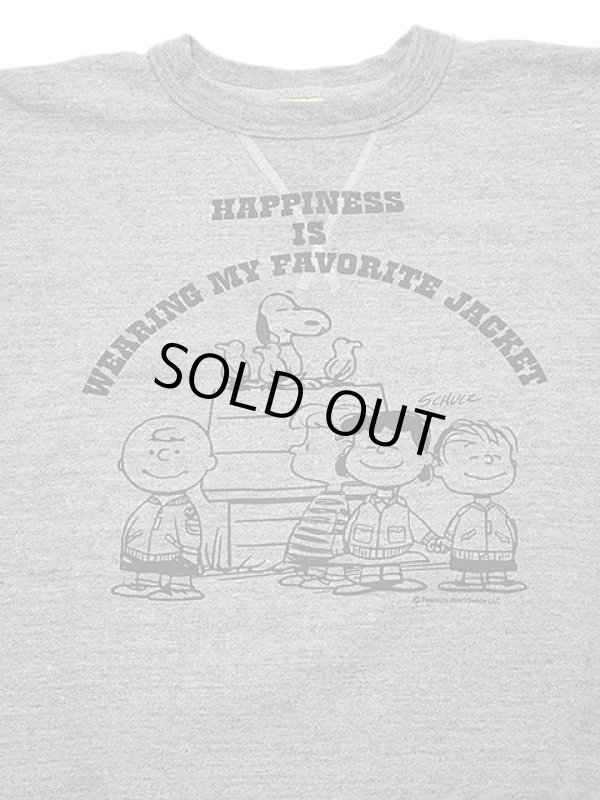 画像4: 【 BUZZ RICKSON'S×PEANUTS（バズリクソンズ×ピーナッツ） 】 スヌーピーセットインクルースウェット SNOOPY SET-IN CREW SWEAT [ MY FAVORITE JACKET ]