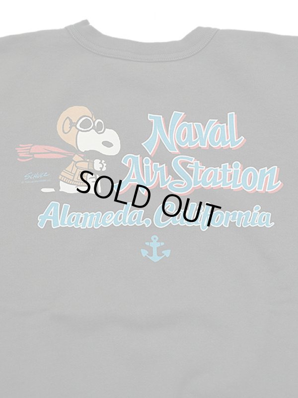 画像6: 【 BUZZ RICKSON'S×PEANUTS（バズリクソンズ×ピーナッツ） 】 スヌーピーセットインクルースウェット SNOOPY SET-IN CREW SWEAT [ NAVAL AIR STATION ]