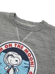 画像3: 【 BUZZ RICKSON'S×PEANUTS（バズリクソンズ×ピーナッツ） 】 スヌーピーセットインクルースウェット SNOOPY SET-IN CREW SWEAT [ I'M ON THE MOON! ]