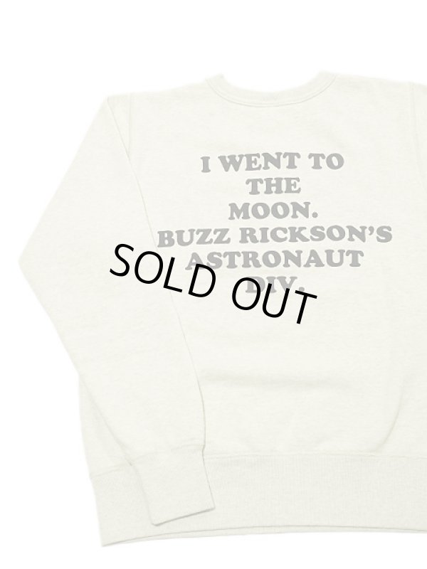 画像2: 【 BUZZ RICKSON'S×PEANUTS（バズリクソンズ×ピーナッツ） 】 スヌーピーセットインクルースウェット SNOOPY SET-IN CREW SWEAT [ I'M ON THE MOON! ]
