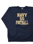 画像3: 【 BUZZ RICKSON'S（バズリクソンズ） 】 リバースウィーブスウェット REVERSE SWEAT CREW [ NAVY FOOTBALL ]