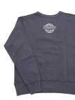 画像2: 【 BUZZ RICKSON'S × PEANUTS（バズリクソンズ × ピーナッツ） 】 スヌーピーセットインクルースウェット SNOOPY SET-IN CREW SWEAT [ AIR BORNE ] [ NAVY ]