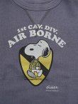 画像4: 【 BUZZ RICKSON'S × PEANUTS（バズリクソンズ × ピーナッツ） 】 スヌーピーセットインクルースウェット SNOOPY SET-IN CREW SWEAT [ AIR BORNE ] [ NAVY ]