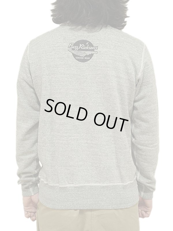 画像9: 【 BUZZ RICKSON'S × PEANUTS（バズリクソンズ × ピーナッツ） 】 スヌーピーセットインクルースウェット SNOOPY SET-IN CREW SWEAT [ U.S.NAVY ] [ H.GRAY ]