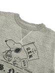 画像3: 【 BUZZ RICKSON'S × PEANUTS（バズリクソンズ × ピーナッツ） 】 スヌーピーセットインクルースウェット SNOOPY SET-IN CREW SWEAT [ U.S.NAVY ] [ H.GRAY ]