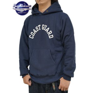 画像: 【 BUZZ RICKSON'S（バズリクソンズ） 】 リバースウィーブスウェットパーカー REVERSE SWEAT PARKA [ CORST GUARD ] [ NAVY ]