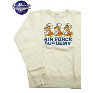 画像: 【 BUZZ RICKSON'S（バズリクソンズ） 】 セットインクルースウェット SET-IN CREW SWEAT [ AIR FORCE ACADEMY ] [ OATMEAL ]