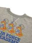 画像3: 【 BUZZ RICKSON'S（バズリクソンズ） 】 セットインクルースウェット SET-IN CREW SWEAT [ AIR FORCE ACADEMY ] [ H.GRAY ]