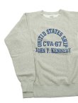 画像3: 【 BUZZ RICKSON'S（バズリクソンズ） 】 リバースウィーブスウェット REVERSE SWEAT CREW [ CVA-67 J.F. KENNEDY ]