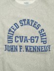 画像6: 【 BUZZ RICKSON'S（バズリクソンズ） 】 リバースウィーブスウェット REVERSE SWEAT CREW [ CVA-67 J.F. KENNEDY ]