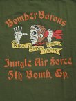 画像6: 【 BUZZ RICKSON'S（バズリクソンズ） 】　ポケ付きプリントT-シャツ [ S/S T-SHIRT ] [ BOMBER BARONS ] [ OLIVE ] 【 メール便可 】