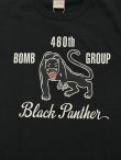 画像4: 【 BUZZ RICKSON'S（バズリクソンズ） 】　プリントT-シャツ [ S/S T-SHIRT ] [ 460th BOMB.SQ. Black Panther ] [ BLACK ] 【 メール便可 】