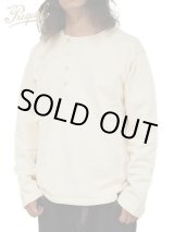 画像: 【 PREQUEL（プリクエル） 】 ヘンリースウェットシャツ [ Henley Sweatshirt ] [ Natural ]