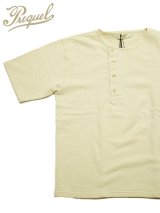 画像: 【 PREQUEL（プリクエル） 】 半袖ヘンリースウェットシャツ [ Short Sleeve Henley Sweatshirt ] [ Natural ]
