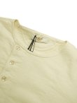 画像3: 【 PREQUEL（プリクエル） 】 半袖ヘンリースウェットシャツ [ Short Sleeve Henley Sweatshirt ] [ Natural ]