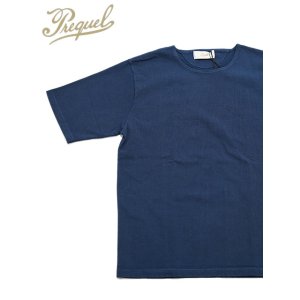画像: 【 PREQUEL（プリクエル） 】 スティッフコットンTシャツ [ Stiff Cotton T-shirt ] [ Navy ] 【 メール便可 】