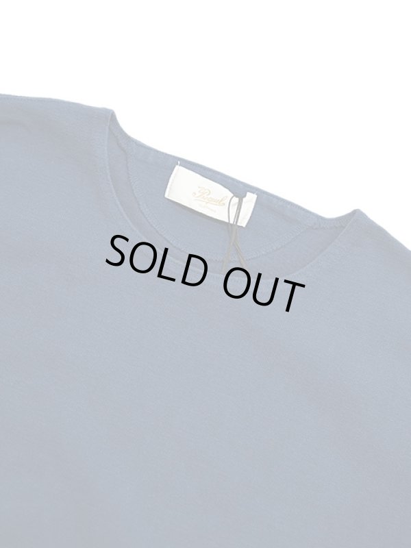画像3: 【 PREQUEL（プリクエル） 】 スティッフコットンTシャツ [ Stiff Cotton T-shirt ] [ Navy ] 【 メール便可 】