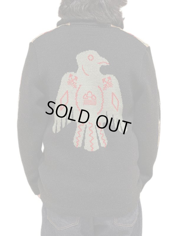 画像2: 【 JELADO（ジェラード） 】 ネイティブ柄ショールカラーニットカーディガン　[ Lagna ] [ BLACK ]