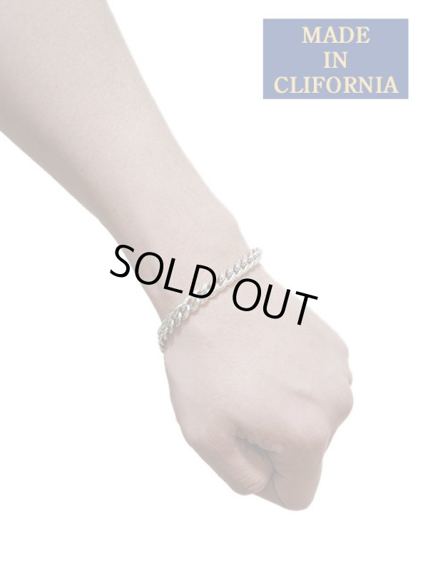 MADE IN CLIFORNIA（メイドインカリフォルニア） 】 T-BAR CHAIN BRACELET [ SILVER ] [ Made In  USA ] - Lua