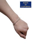 画像1: 【 MADE IN CLIFORNIA（メイドインカリフォルニア） 】 T-BAR CHAIN BRACELET [ Vun Nuys ] [ SILVER ] [ Made In USA ]