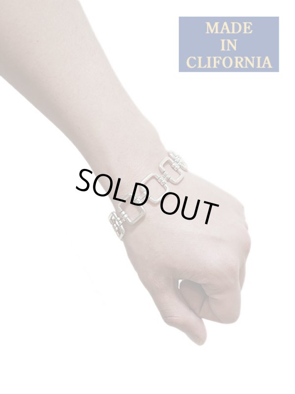 画像1: 【 MADE IN CLIFORNIA（メイドインカリフォルニア） 】 T-BAR CHAIN BRACELET [ Monitor ] [ SILVER ] [ Made In USA ]