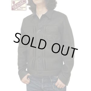 画像: 【 25周年限定モデル 】 【 Y'2 LEATHER（ワイツーレザー） 】　Deer Skin 1st Type Jacket [ Deer Skin (鹿革) ] [ BLACK ]