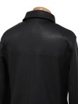 画像10: 【 Y'2 LEATHER（ワイツーレザー） 】　Deer Skin Rounded Hem Car Coat [ Deer Skin (鹿革) ] [ BLACK ]