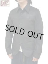 画像: 【 Y'2 LEATHER（ワイツーレザー） 】　Deer Skin Rounded Hem Car Coat [ Deer Skin (鹿革) ] [ BLACK ]