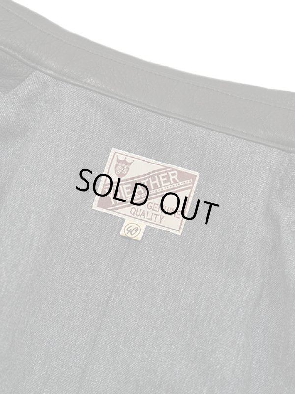 画像12: 【 Y'2 LEATHER（ワイツーレザー） 】　Deer Skin Rounded Hem Car Coat [ Deer Skin (鹿革) ] [ BLACK ]