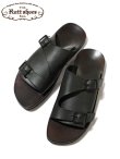 画像1: 【 The Ruttshoes & Co.（ラッドシューズ） 】　Double Monk Sandals　[ ALASKA Leather ]　[ BLACK ]