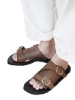 画像2: 【 The Ruttshoes & Co.（ラッドシューズ） 】　Double Monk Sandals　[ ALASKA Leather ]　[ BROWN ]
