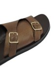 画像6: 【 The Ruttshoes & Co.（ラッドシューズ） 】　Double Monk Sandals　[ ALASKA Leather ]　[ BROWN ]
