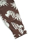 画像5: 【 DUKE KAHANAMOKU（デュークカハナモク） 】　長袖アロハシャツ　[ DUKE'S PINEAPPLE ] [ BROWN ]