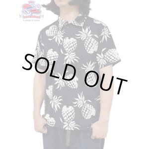 画像: 【 DUKE KAHANAMOKU（デュークカハナモク） 】　半袖ハワイアンポロシャツ [ DUKE'S PINEAPPLE ] [ COOLMAX ] [ NAVY ]【 メール便可 】