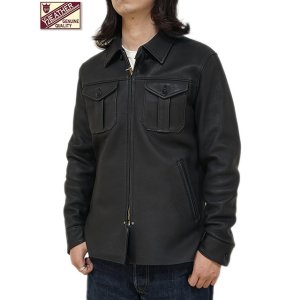 画像: 【 Y'2 LEATHER（ワイツーレザー） 】　Deer Skin Shirts Jacket [ Deer Skin (鹿革) ] [ Black ]