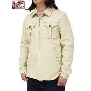 画像: 【 Y'2 LEATHER（ワイツーレザー） 】　Deer Skin Shirts Jacket [ Deer Skin (鹿革) ] [ Cream ]