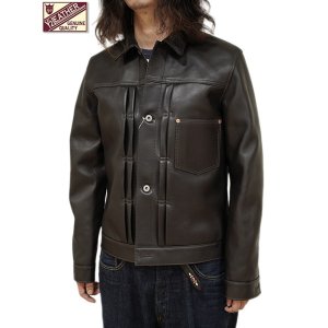 画像: 【 Y'2 LEATHER（ワイツーレザー） 】　Horse Hide 1st Type Jacket WW2 Model [ BLACK (Tea Core) ] [ 馬革 ]