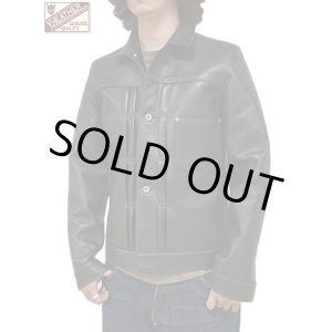 画像: 【 Y'2 LEATHER（ワイツーレザー） 】　Horse Hide 1st Type Jacket WW2 Model [ BLACK (Tea Core) ] [ 馬革 ]