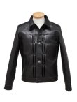 画像3: 【 Y'2 LEATHER（ワイツーレザー） 】　Horse Hide 1st Type Jacket WW2 Model [ BLACK (Tea Core) ] [ 馬革 ]