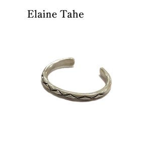 画像: 【 Elaine Tahe（エレーン タヘ） 】ナバホシルバーバングル [ NAVAJO JEWELRY ] 【 メール便可 】