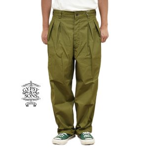 画像: 【 GYPSY & SONS（ジプシー&サンズ） 】 M52 フレンチチノパンツ　[ M52 FRENCH CHINO ] [ Khaki ]