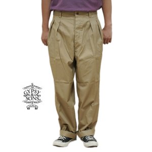 画像: 【 GYPSY & SONS（ジプシー&サンズ） 】 M52 フレンチチノパンツ　[ M52 FRENCH CHINO ] [ BEIGE ]