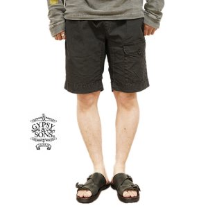 画像: 【 GYPSY & SONS（ジプシー&サンズ） 】 N/C BUSH SHORTS [ BLACK ]