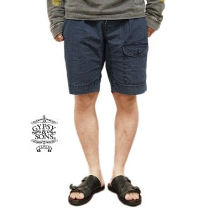 画像: 【 GYPSY & SONS（ジプシー&サンズ） 】 N/C BUSH SHORTS [ BLUE ]