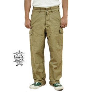 画像: 【 GYPSY & SONS（ジプシー&サンズ） 】 チェコアーミーカーゴパンツ　[ CZECH ARMY CARGO PANTS ] [ Beige ]