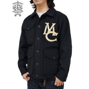 画像: 【 GYPSY & SONS（ジプシー&サンズ） 】　マッキーノクルーザー　[ MELTON MACKINAW CRUISER ] [ NAVY ] 