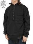 画像1: 【 GYPSY & SONS（ジプシー&サンズ） 】　ウォッシュドウールプルオーバーシャツ 　[ WASHED WOOL PULL OVER SHIRTS ] [ BLACK ]